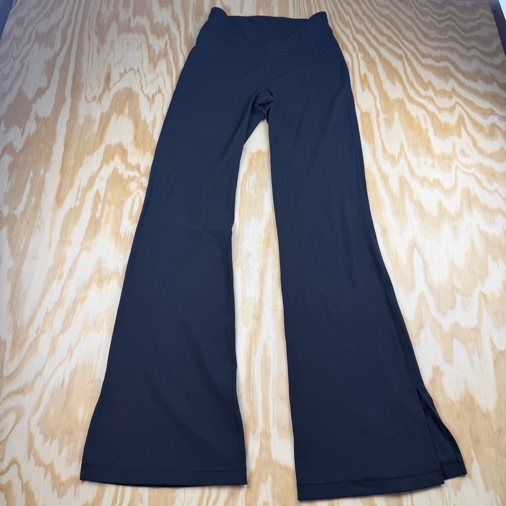 Lululemon Groove Super High-Rise Flared Pant Nulu Black LW5ENGS Size 6